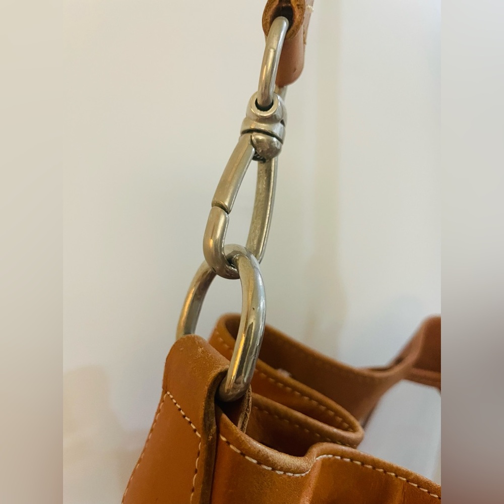 LONGCHAMP LEATHER PVC HUGE BUCKET BAG - Picture 12 of 16